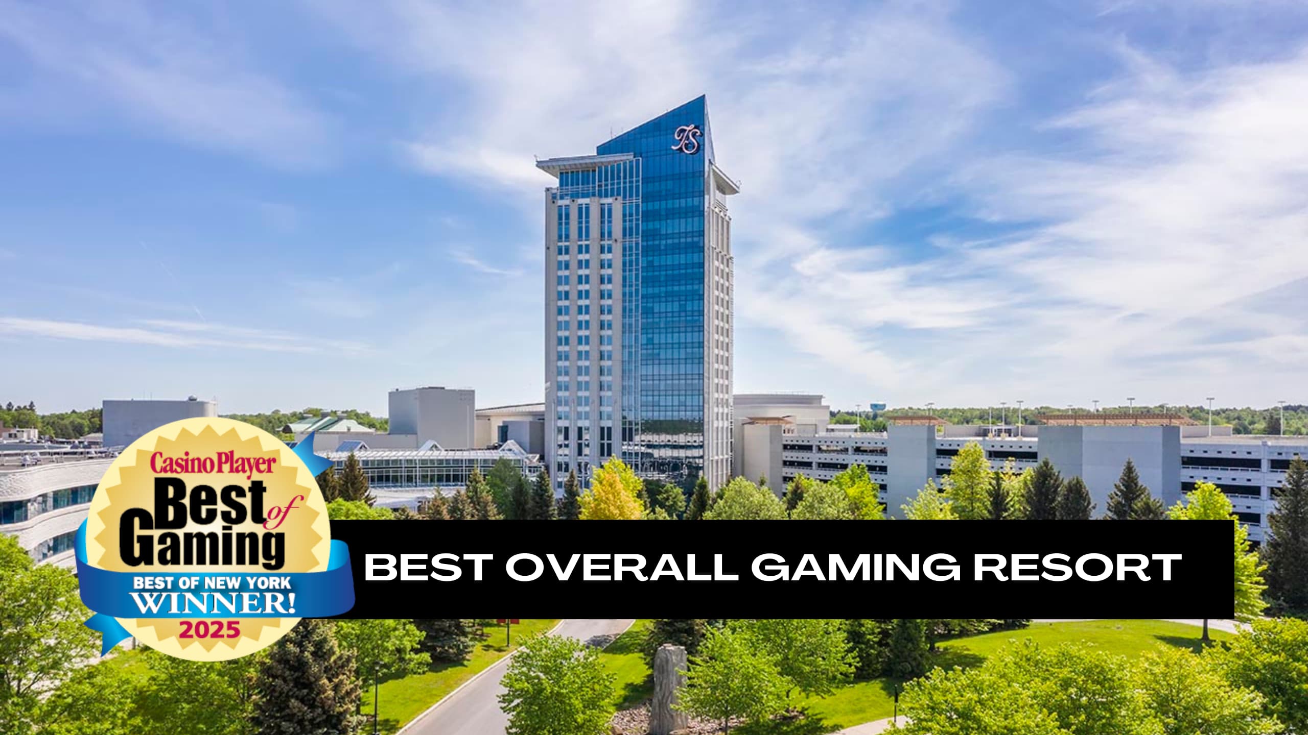 Turning Stone Resort Casino with Best of Gaming 2025 Badge